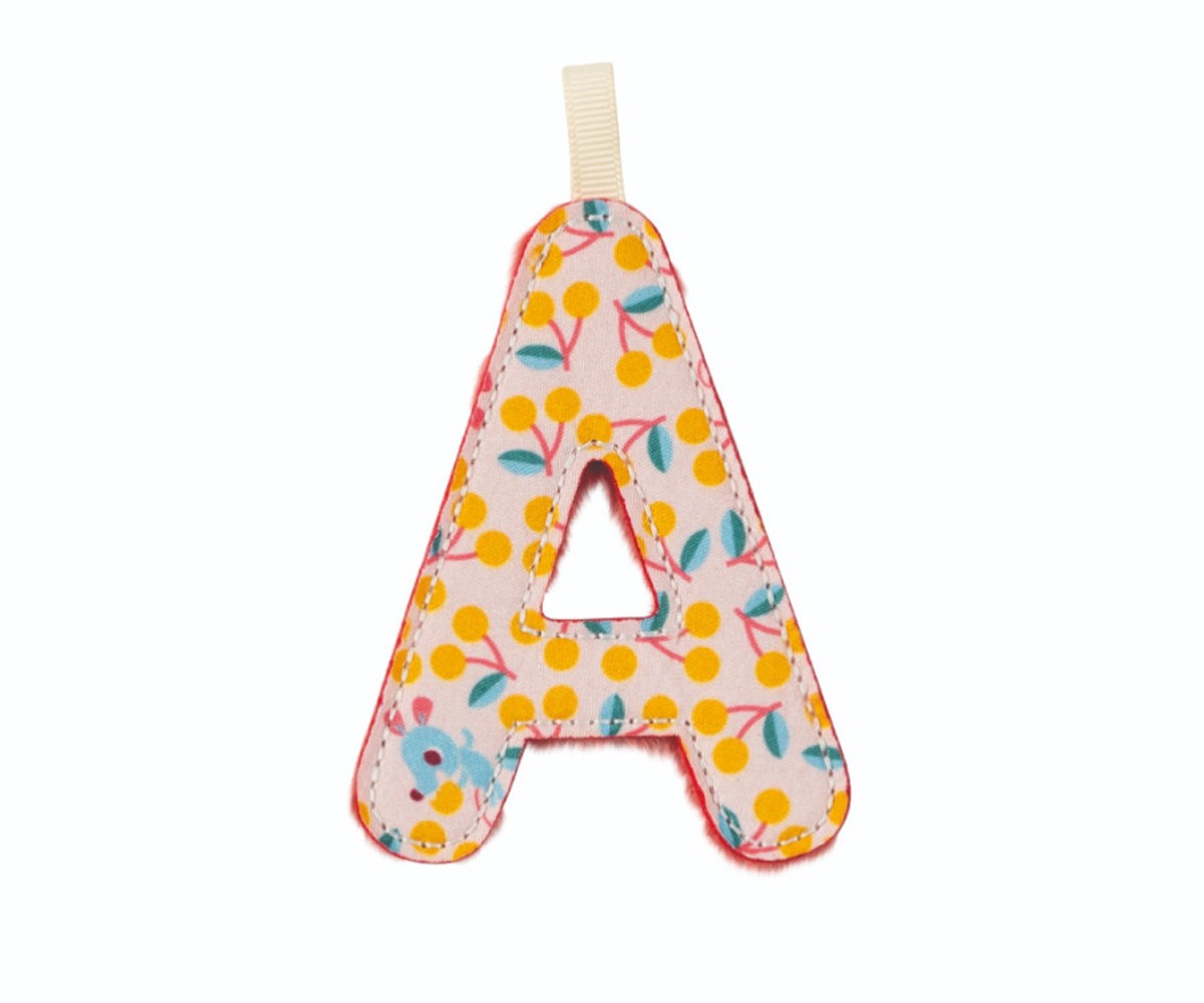 Lettera Tela Lilliputiens Reversibile Fosforescente A Rosa