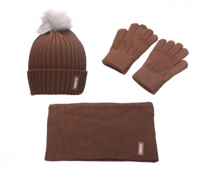 Ensemble Hiver Bonnet, Gants et Tour de Cou Funny Letters