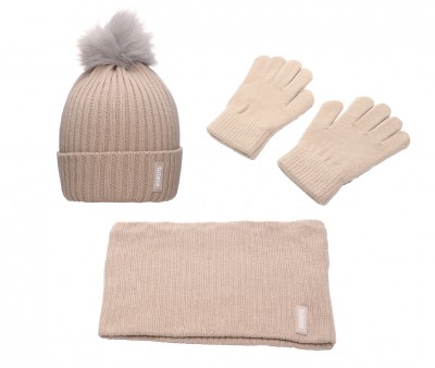 Ensemble Hiver Bonnet, Gants et Tour de Cou Geometric Nature