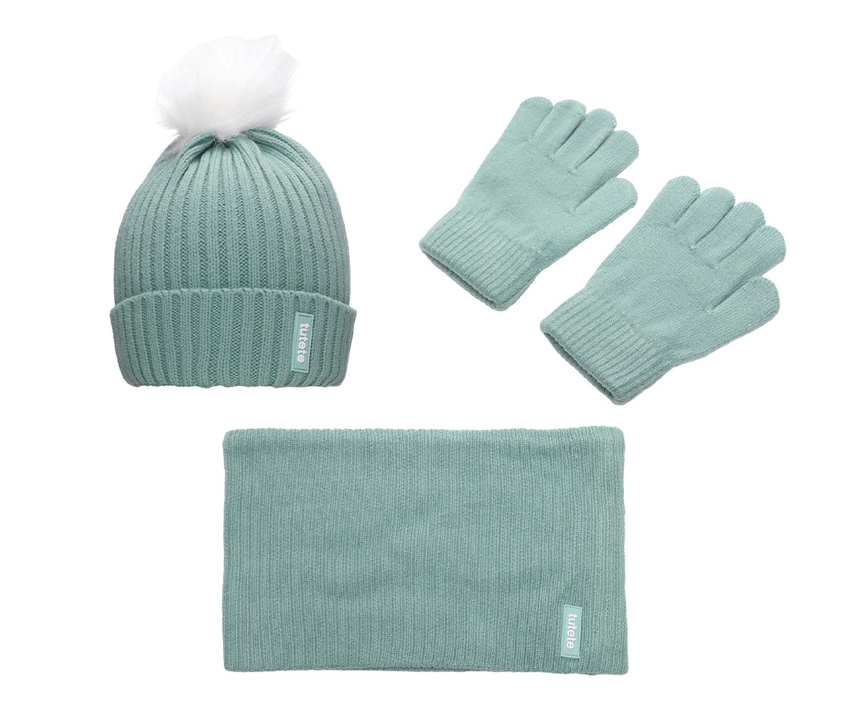 Ensemble Hiver Bonnet, Gants et Tour de Cou The Three Little Pigs