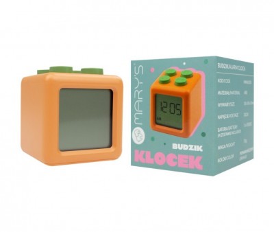 Réveil Block Orange pour Enfants