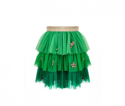 Saia tutu infantil Rockin' Round The Christmas Tree 4-6 anos
