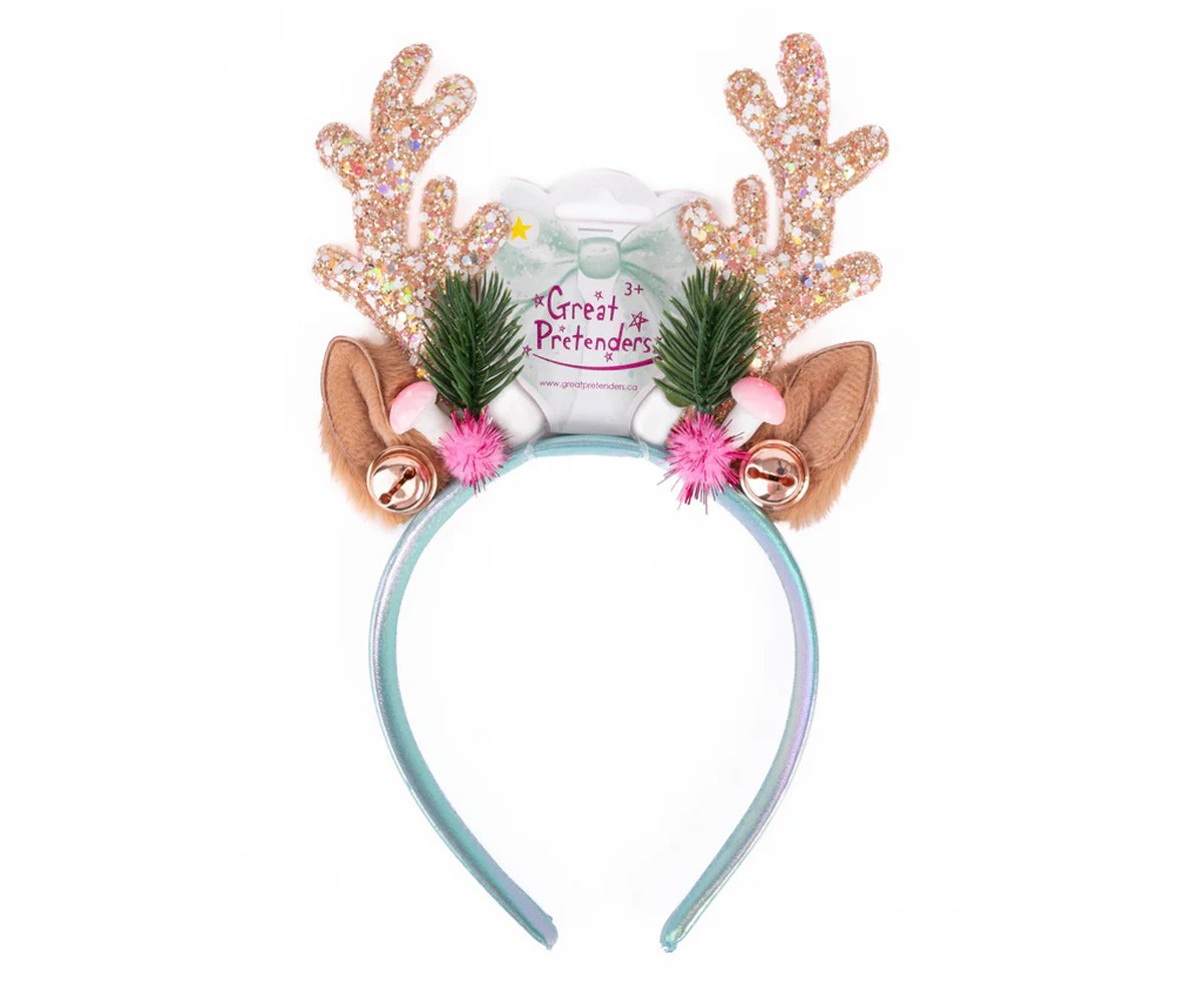 Diadema Navideña Rudolph Pink/Mint