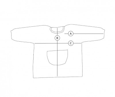 Tablier Personnalisable avec Poche Centrale Étoile Bleue Clair