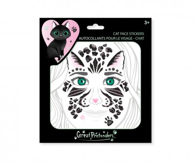 Set di Adesivi Viso Black Cat