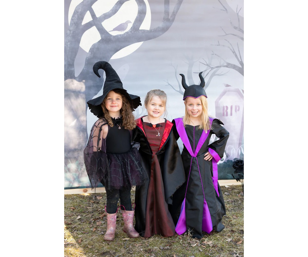 Costume da Principessa Malvagia con Copricapo