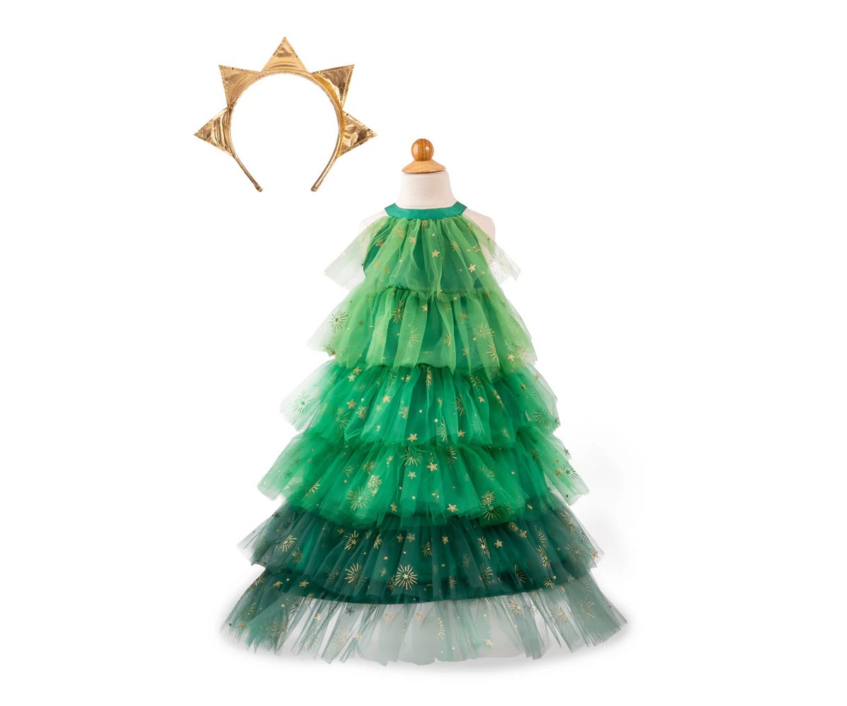 Disfraz Árbol de Navidad con Diadema Verde