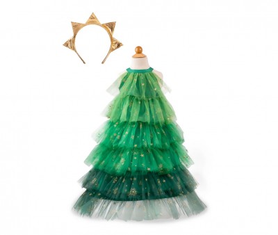 Disfraz Árbol de Navidad con Diadema Verde