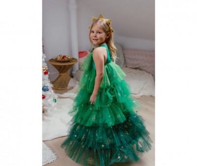 Disfraz Árbol de Navidad con Diadema Verde