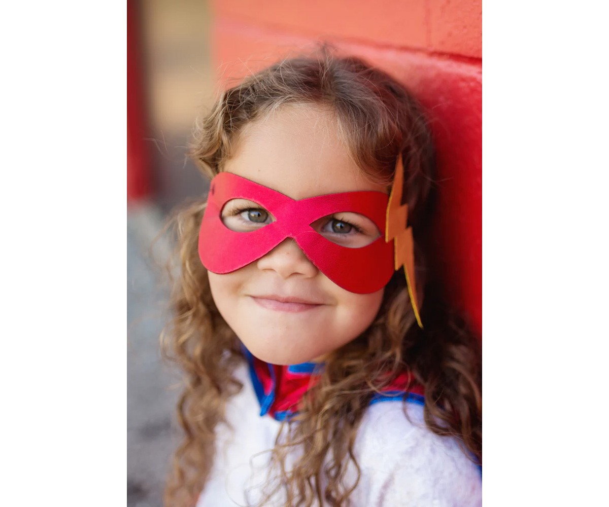 Costume de Super-Héro pour Enfant, Tutu, Cape et Masque 4-6 ans