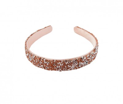 Diadema Boutique Gummy Glitter Ochre 