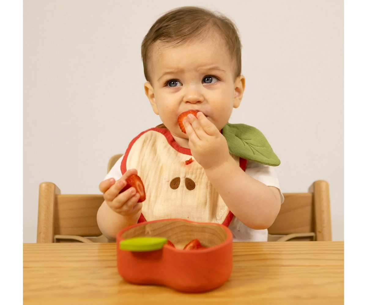 Ciotola e Cucchiaio in Legno Pepa The Apple