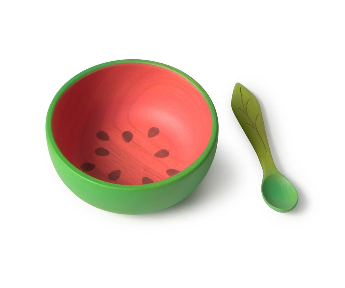 Ciotola e Cucchiaio in Legno Wally The Watermelon