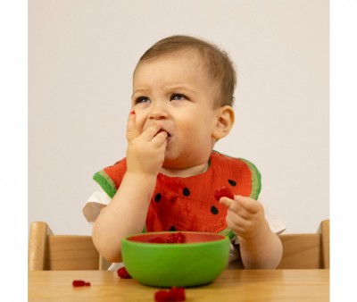 Vajilla Infantil Bol y Cuchara de Madera Wally The Watermelon