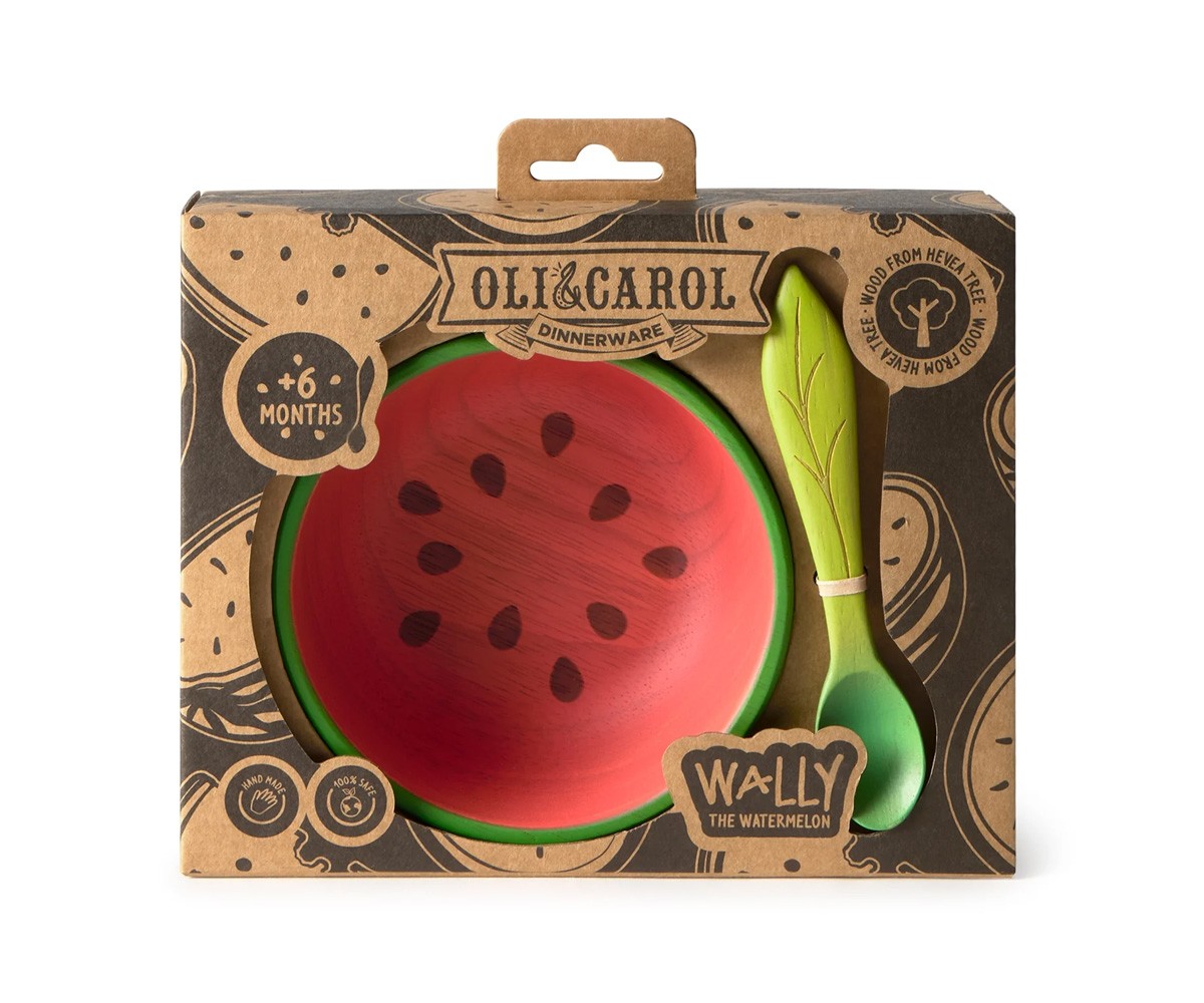 Ciotola e Cucchiaio in Legno Wally The Watermelon