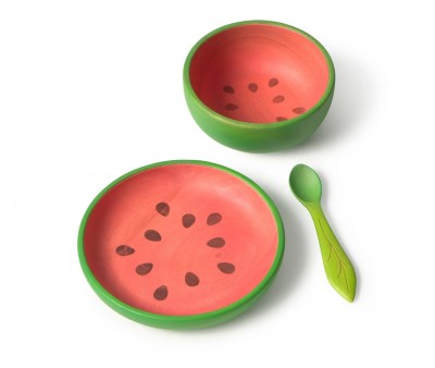 Vajilla 3 Piezas de Madera Wally The Watermelon