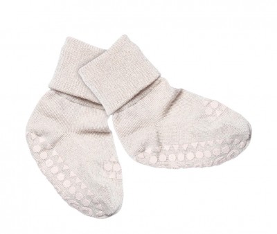 Calcetines Suela Antideslizante Bambú Glitter Ivory