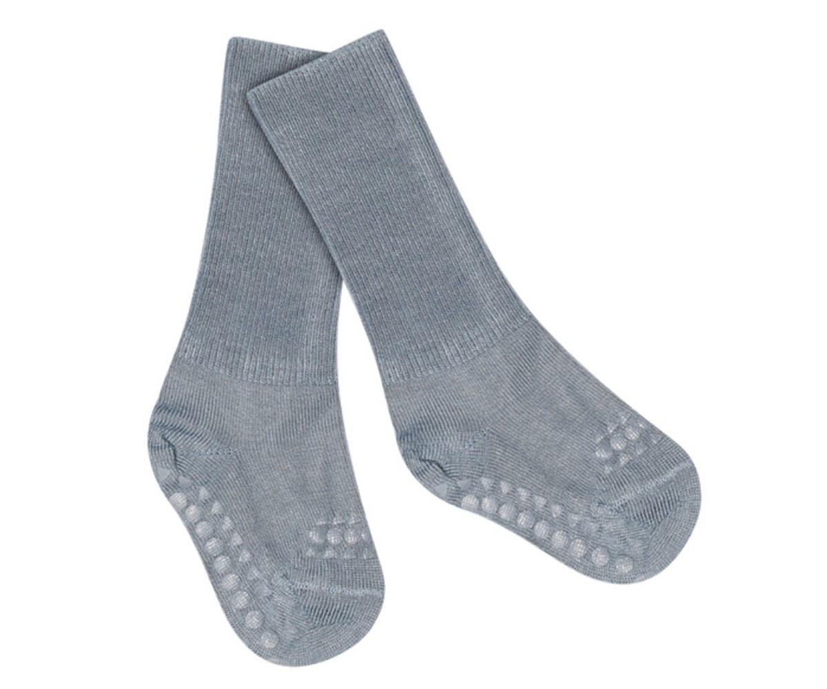 Calcetines Suela Antideslizante Bambú Stone Blue
