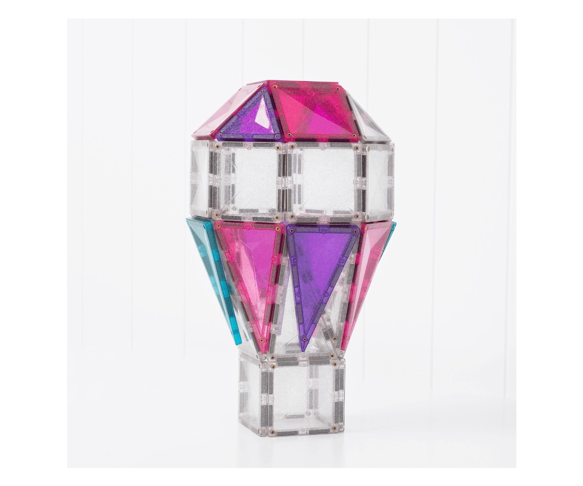 Construcción Connetix Glitter Unicorn 56 piezas