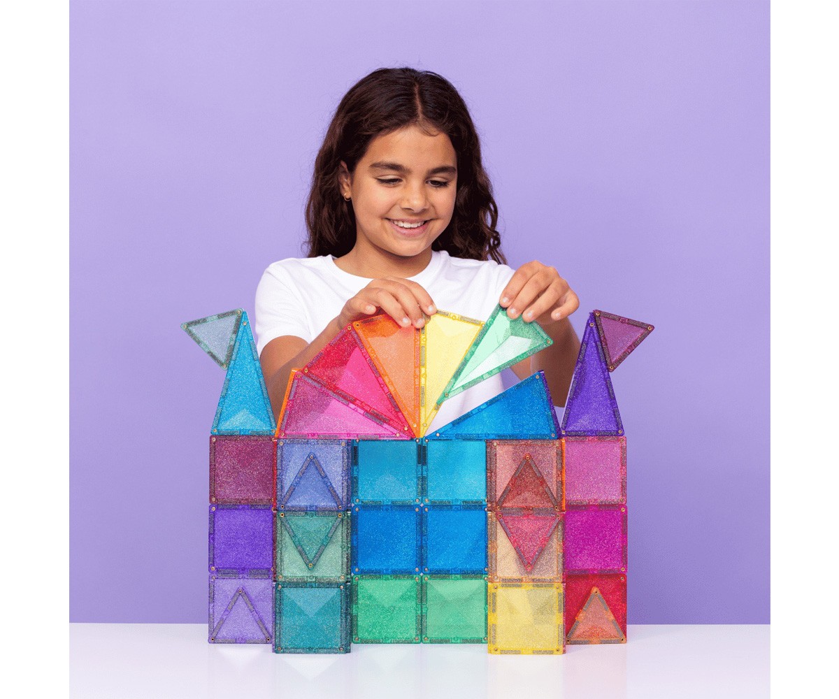 Construcción Connetix Glitter Castle 48 piezas