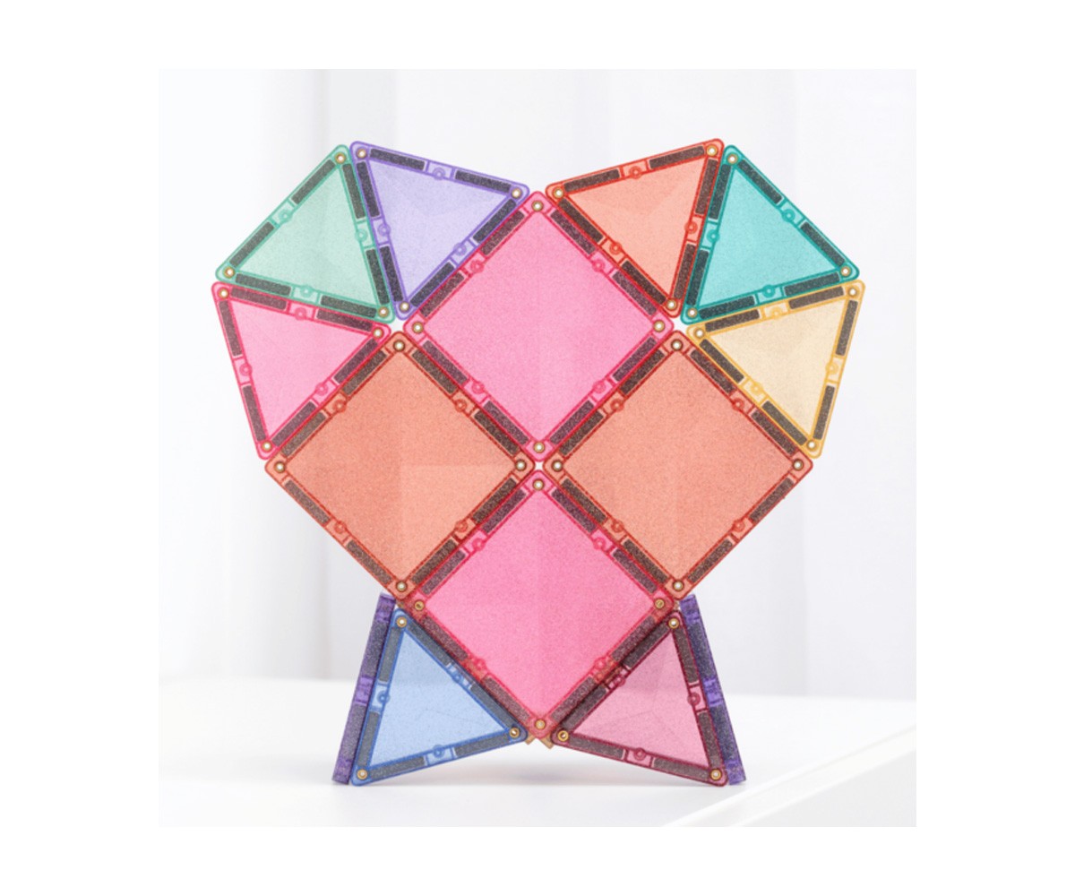 Construcción Connetix Glitter Castle 48 piezas