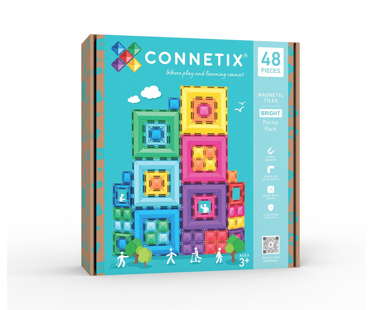 Construcción Connetix Bright Portal 48 piezas