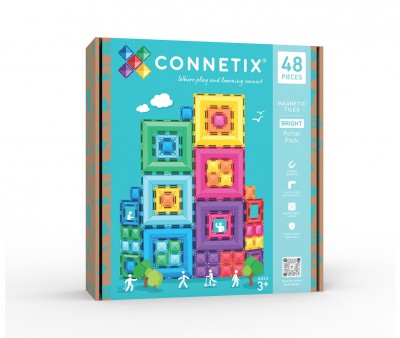 Construcción Connetix Bright Portal 48 piezas