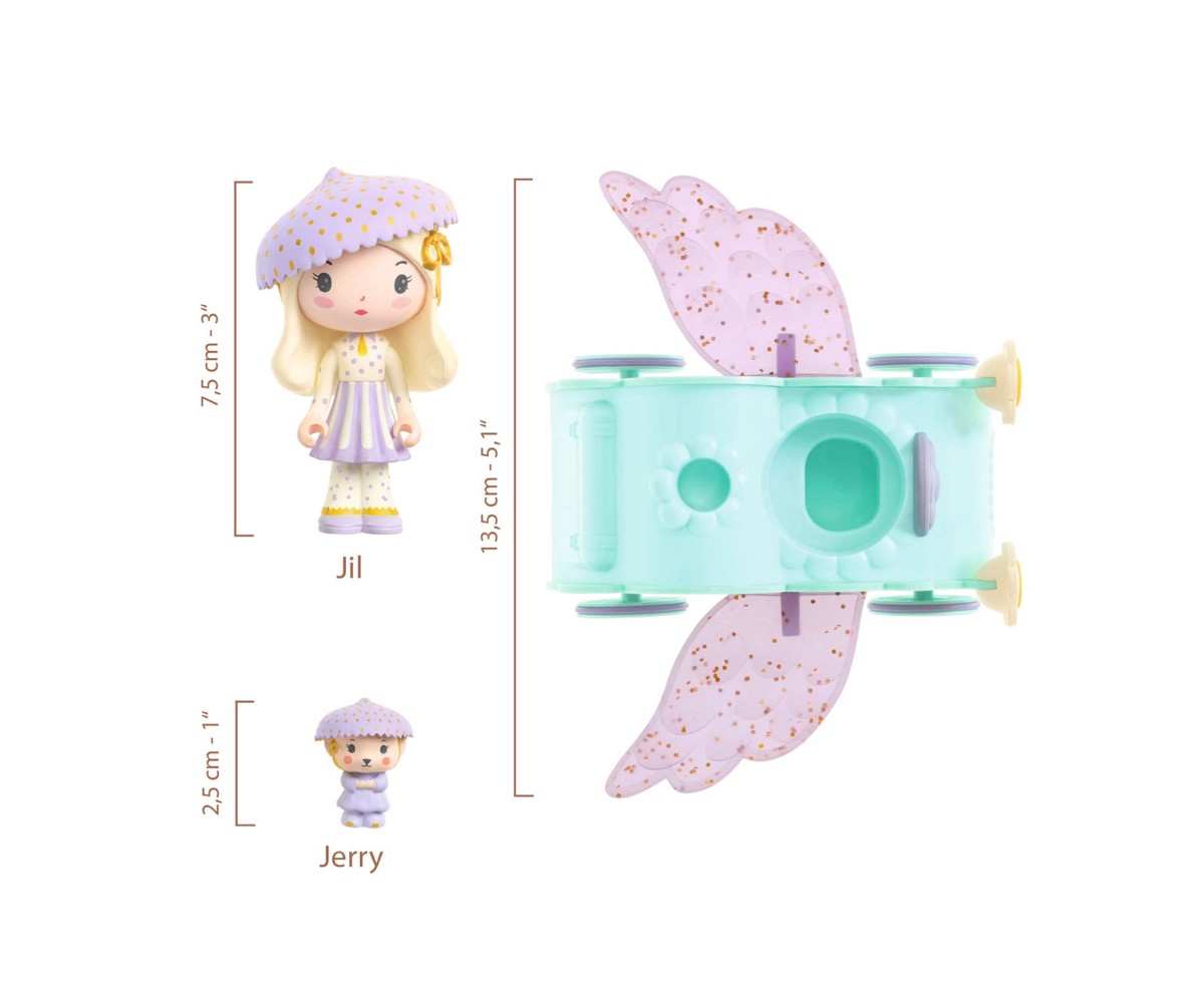 Boneco de Tinily Jill e Jerry Tinycar