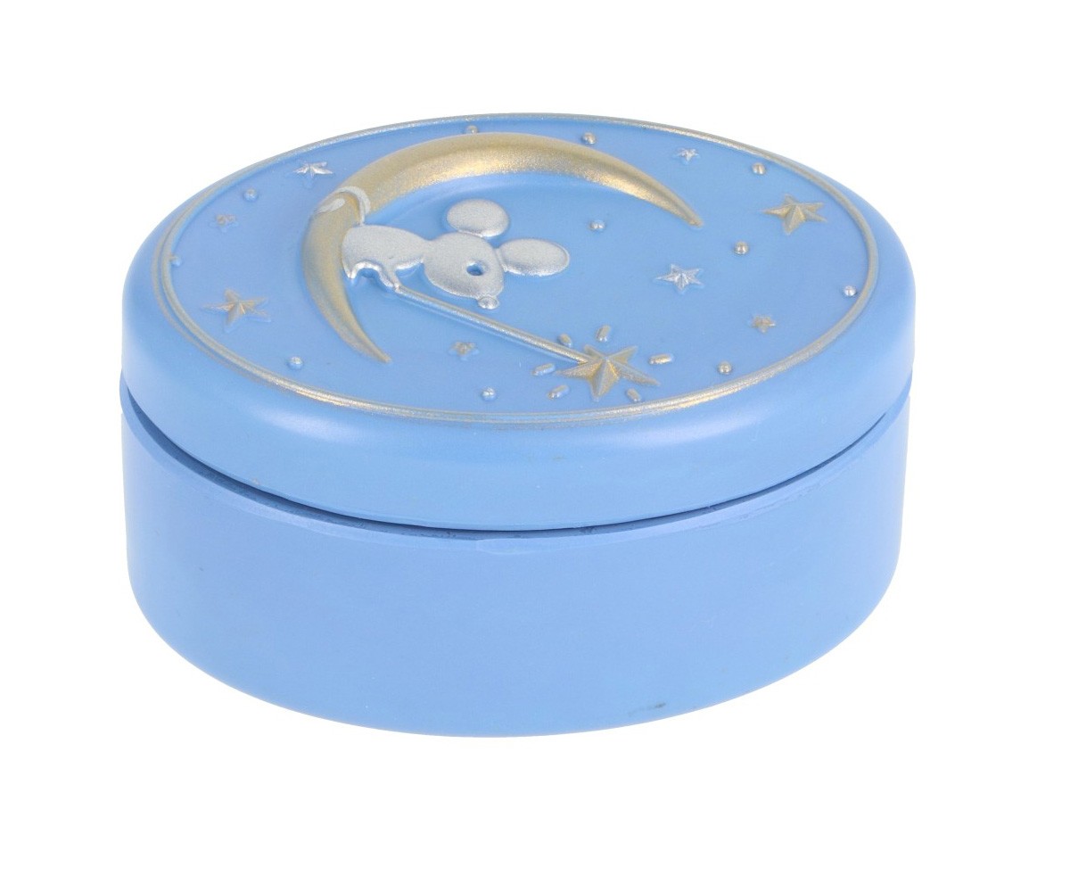 Bo?te pour Dents de Lait Petite Souris Bleu Clair