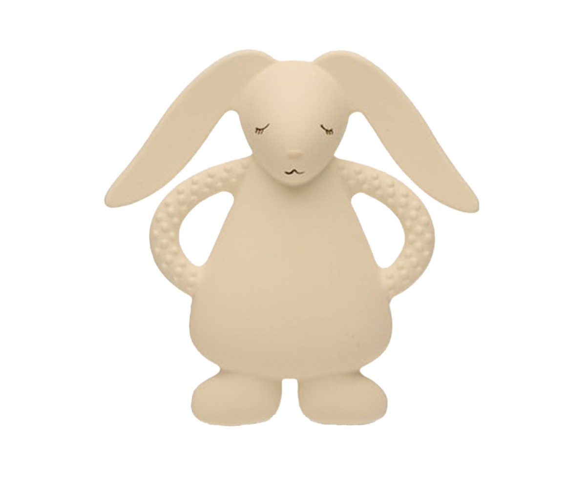Anneau de Dentition en Caoutchouc Naturel Lapin Sand