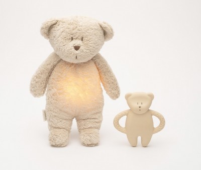 Anneau de Dentition en Caoutchouc Naturel Ourson Sand