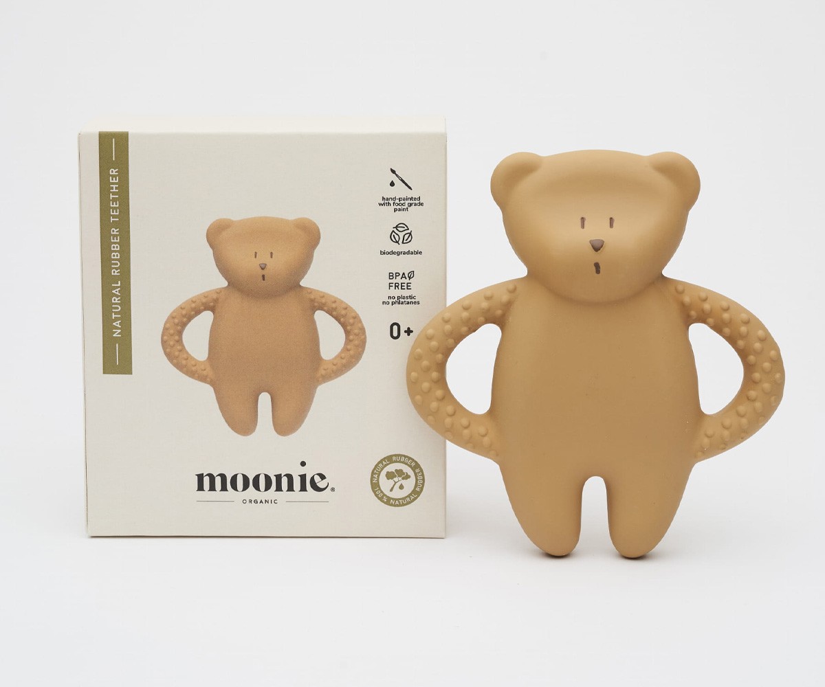 Mordedor de Borracha Natural Urso Polar Capuccino