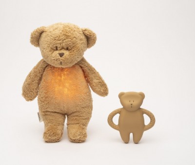 Anneau de Dentition en Caoutchouc Naturel Ourson Cappuccino