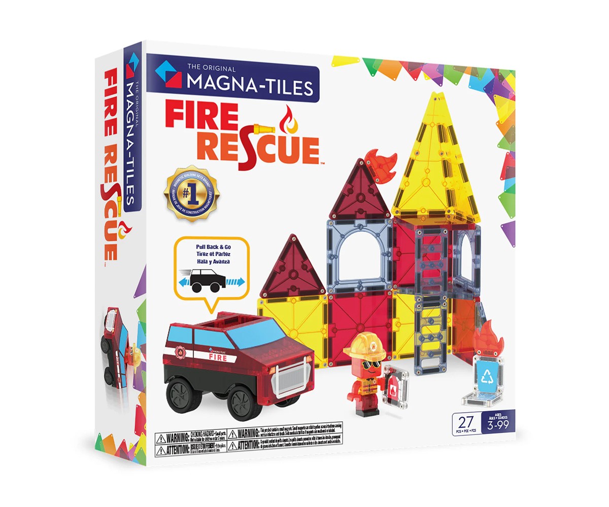 Set de Construcción Magna-Tiles Fire Rescue 27 piezas