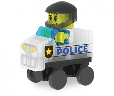 Set de Construcción Magna-Tiles Police Patrol 20 piezas