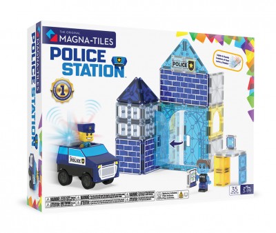 Set de Constucción Magna-Tiles Police Station 35 piezas