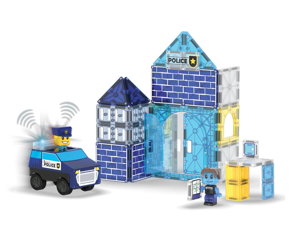 Set de Constucción Magna-Tiles Police Station 35 piezas