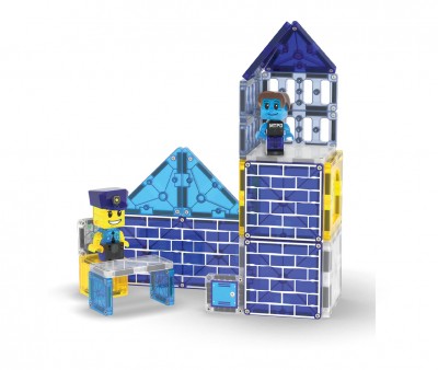 Set de Constucción Magna-Tiles Police Station 35 piezas