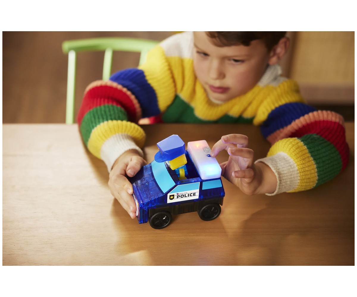 Conjunto de construção  Delegacia de pPolícia Magna-Tiles de 35 peças