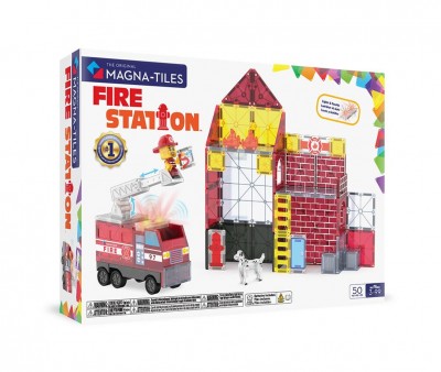 Set de Construcción Magna-Tiles Fire Station 50 piezas