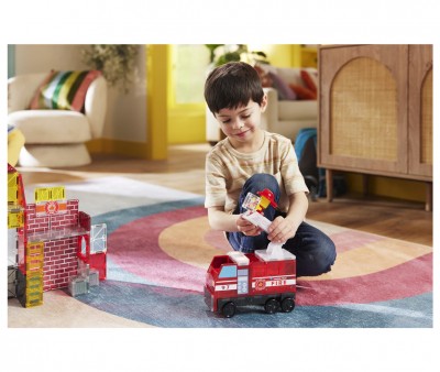 Set de Construcción Magna-Tiles Fire Station 50 piezas