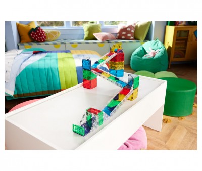 Set de Construcción Magna-Tiles Rail Racers Deluxe 90 piezas