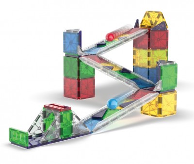Kit de Construction Magna-Tiles Rail Racers Deluxe 90 Pièces