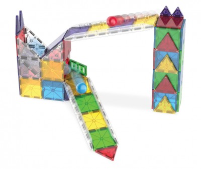 Set de Construcción Magna-Tiles Rail Racers Deluxe 90 piezas
