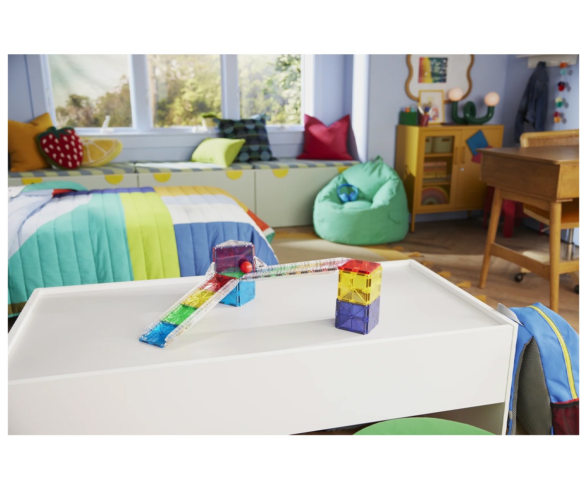 Kit de Construction Magna-Tiles Rail Racers 33 Pièces