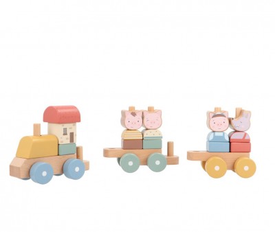 Trenino Little Pigs Family Personalizzabile