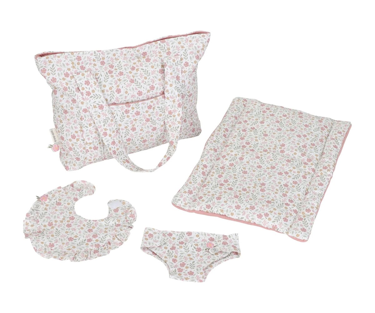 Bolso Cambiador para Muñecas Soft Flowers