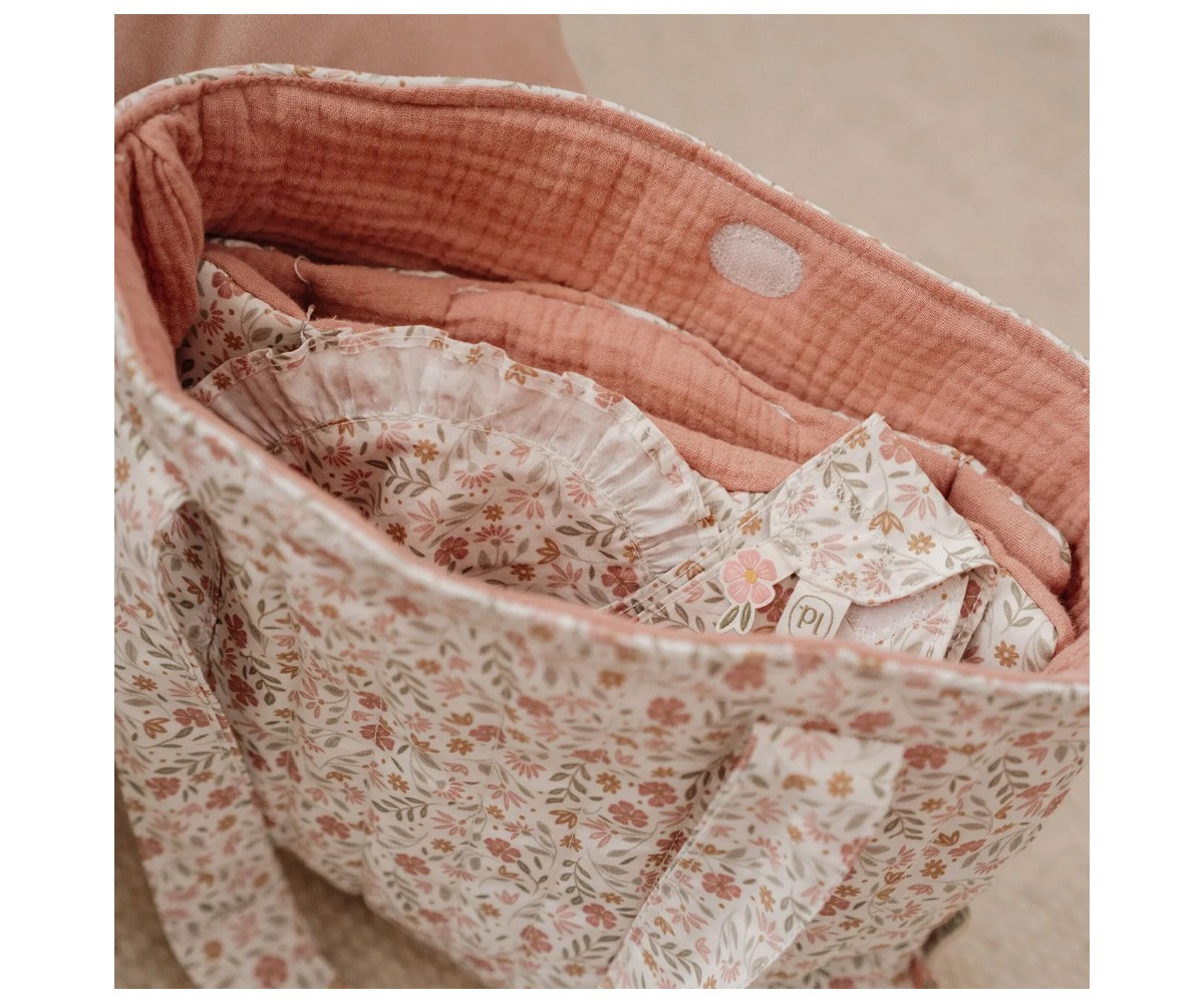Bolso Cambiador para Muñecas Soft Flowers