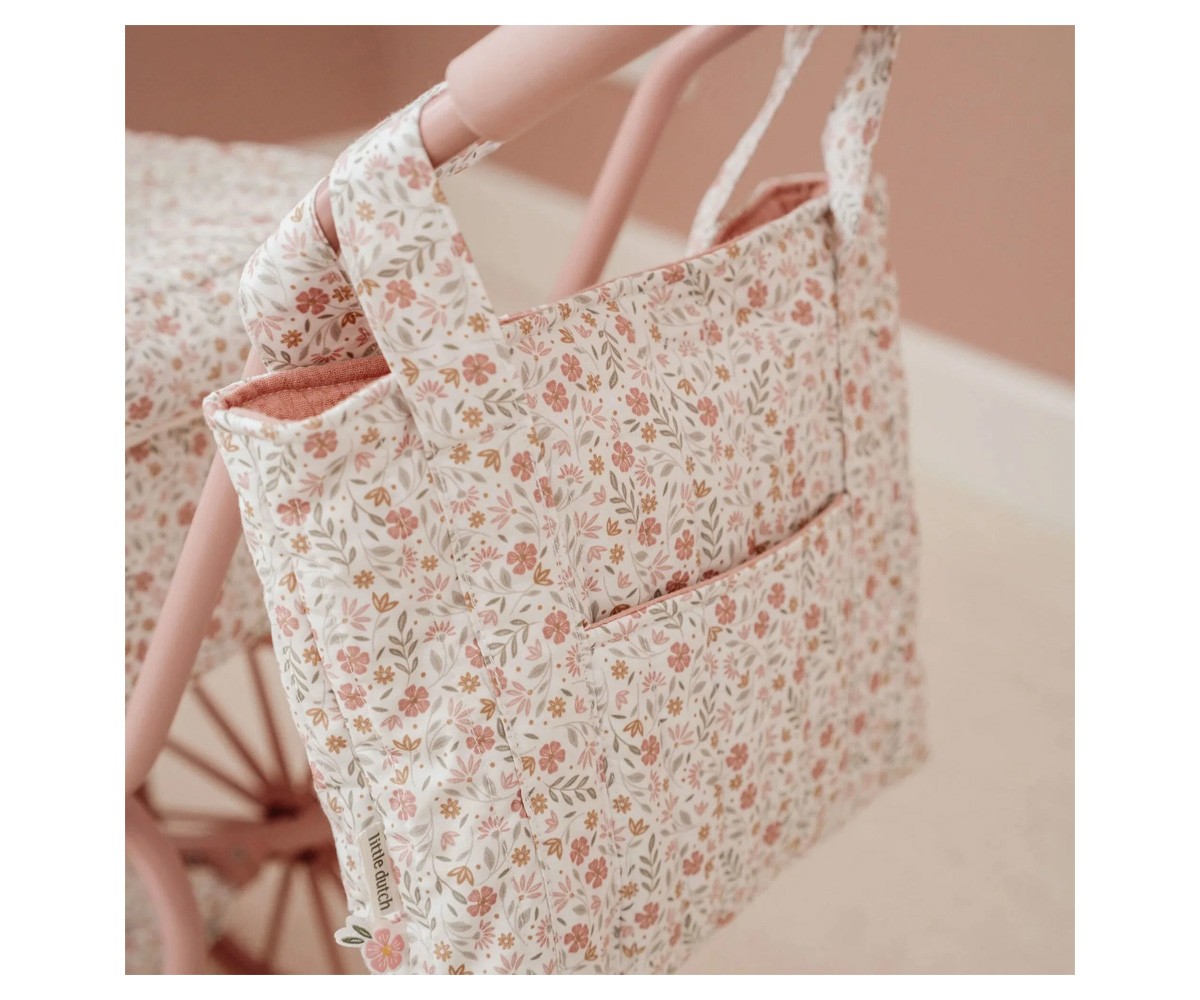 Bolso Cambiador para Muñecas Soft Flowers