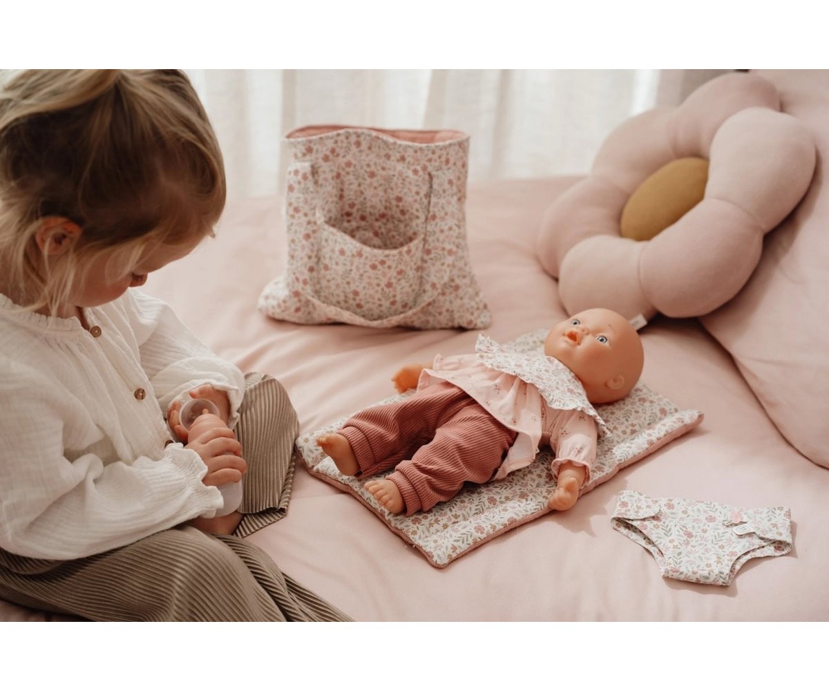Bolso Cambiador para Muñecas Soft Flowers